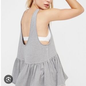 We The Free Free People Ruffle Hem Tank Top